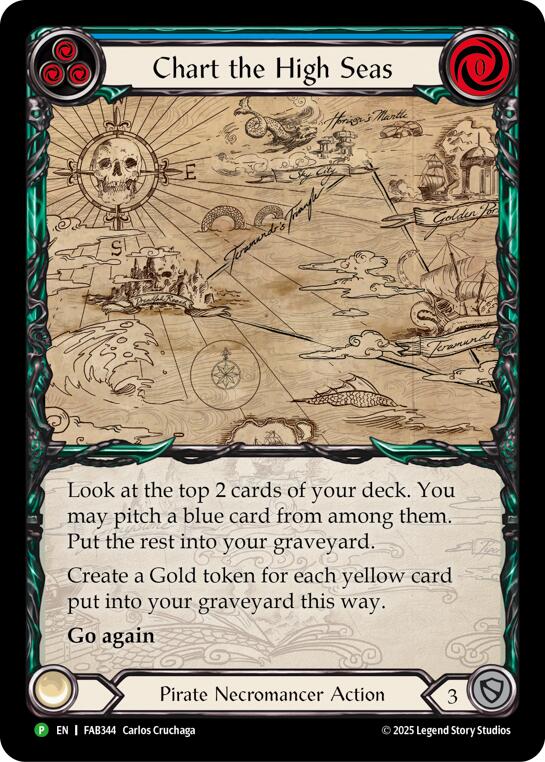 Chart the High Seas [FAB344] (Promo)  Rainbow Foil | Good Games Morley