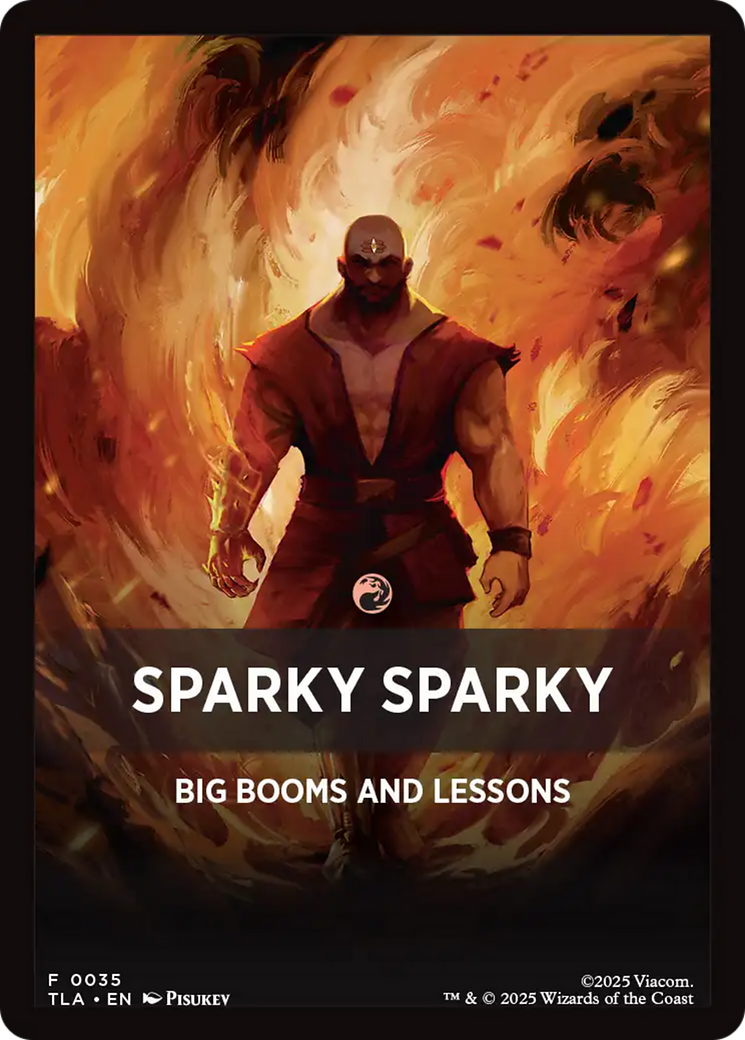 Sparky Sparky Theme Card [Avatar: The Last Airbender Tokens] | Good Games Morley