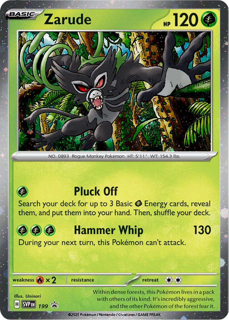 Zarude (199) (Cosmos Holo) [Scarlet & Violet: Black Star Promos] | Good Games Morley