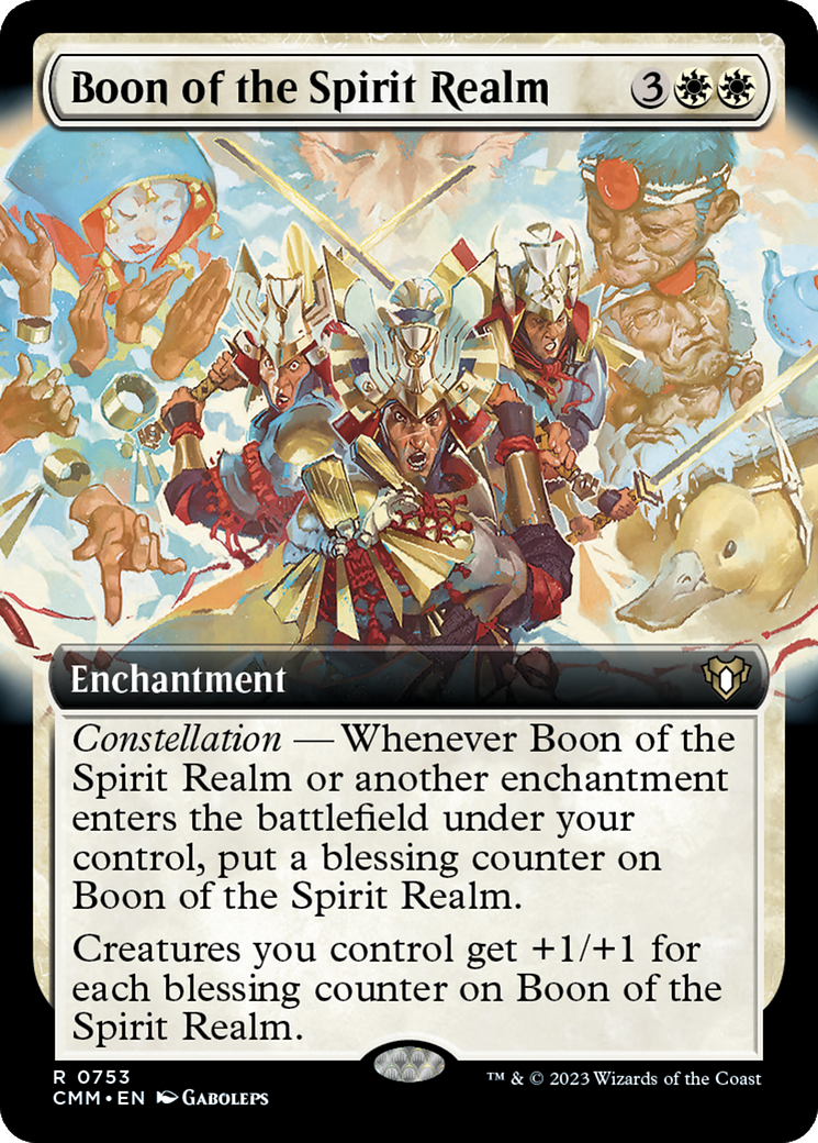Boon of the Spirit Realm (Extended Art) [Commander Masters] | Good Games Morley