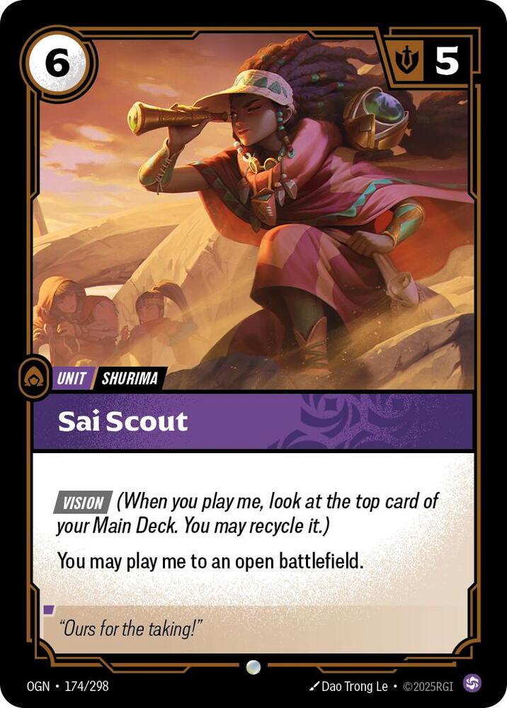 Sai Scout 174/298 (Origins)  - Foil | Good Games Morley