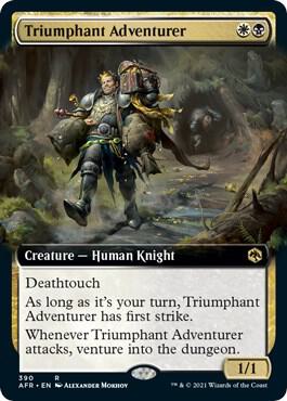 Triumphant Adventurer Extended Art 390 (Adventures in the Forgotten Realms)  - Foil | Good Games Morley