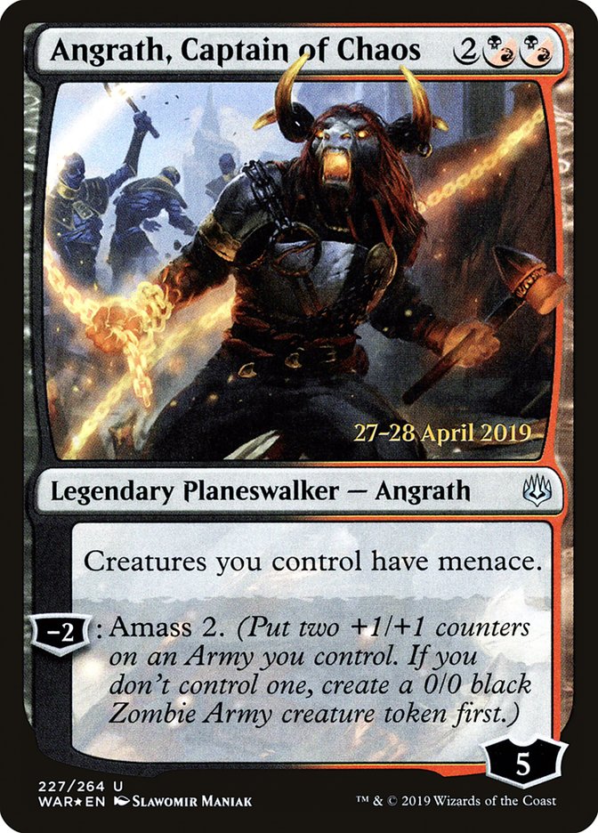 Angrath, Captain of Chaos [War of the Spark Prerelease Promos] | Good Games Morley