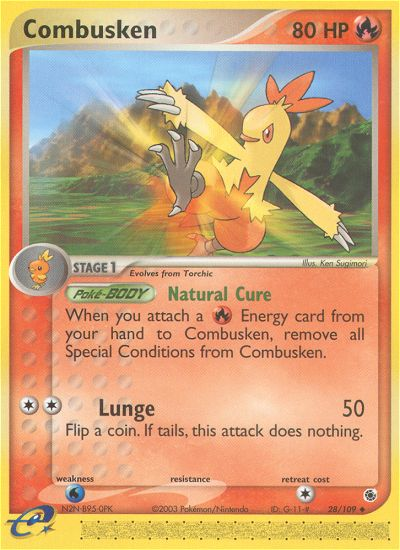 Combusken (28/109) [EX: Ruby & Sapphire] | Good Games Morley