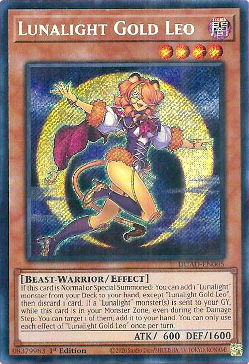Lunalight Gold Leo [DUAD-EN005] Secret Rare | Good Games Morley