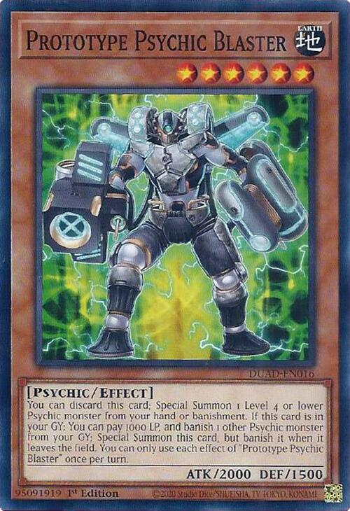 Prototype Psychic Blaster [DUAD-EN016] Common | Good Games Morley