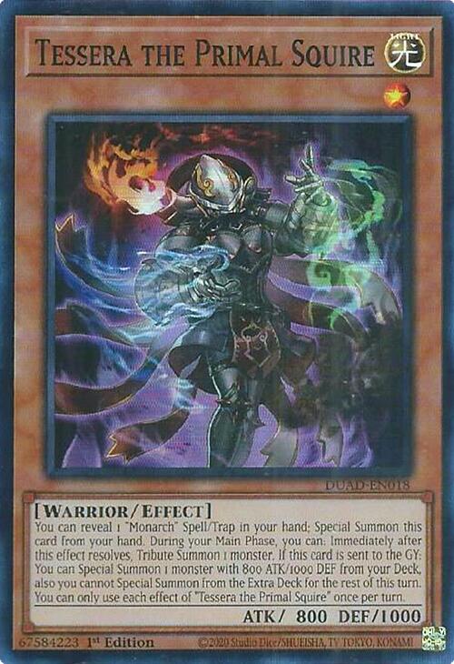 Tessera the Primal Squire [DUAD-EN018] Super Rare | Good Games Morley