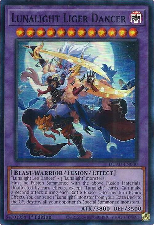 Lunalight Liger Dancer [DUAD-EN030] Super Rare | Good Games Morley