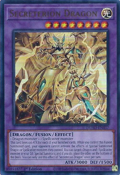 Secreterion Dragon [DUAD-EN037] Ultra Rare | Good Games Morley