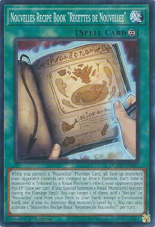 Nouvelles Recipe Book "Recettes de Nouvellez" [DUAD-EN067] Common | Good Games Morley