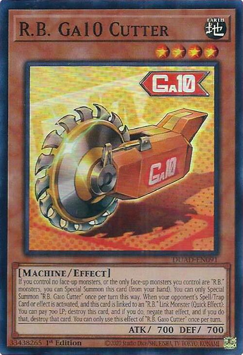 R.B. Ga10 Cutter [DUAD-EN091] Super Rare | Good Games Morley