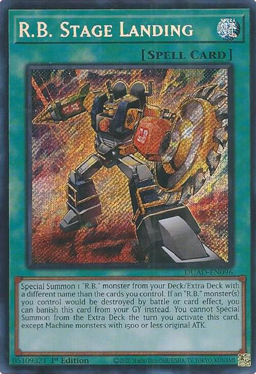 R.B. Stage Landing [DUAD-EN096] Secret Rare | Good Games Morley