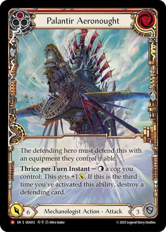 Palantir Aeronought (Extended Art) [SEA012] (High Seas)  Rainbow Foil | Good Games Morley