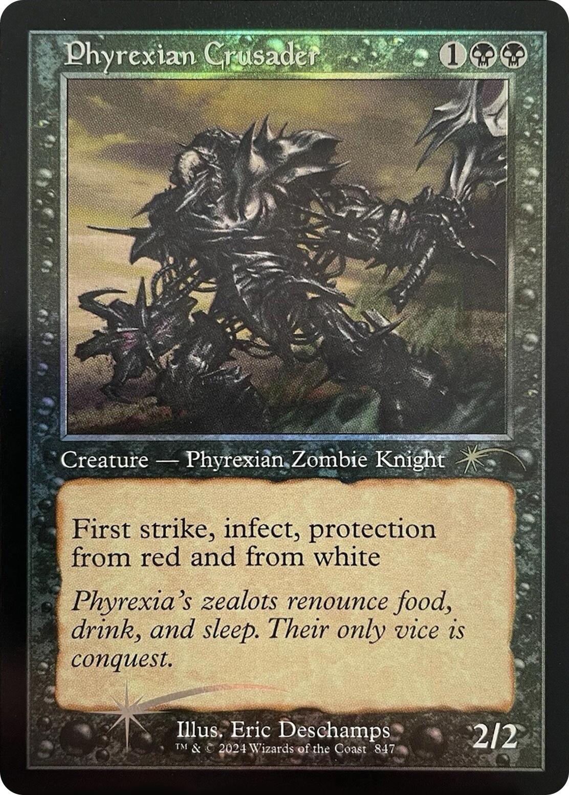 Phyrexian Crusader (Retro Frame) [Secret Lair Drop Series] | Good Games Morley