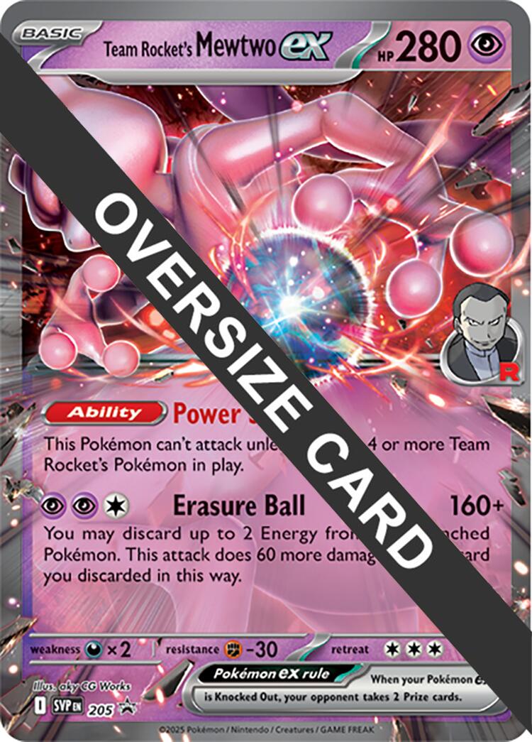 Team Rocket's Mewtwo ex (205) (Jumbo Card) [Scarlet & Violet: Black Star Promos] | Good Games Morley