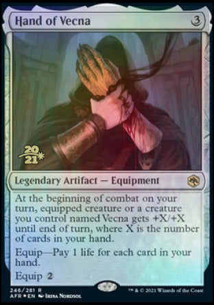 Hand of Vecna [Dungeons & Dragons: Adventures in the Forgotten Realms Prerelease Promos] | Good Games Morley