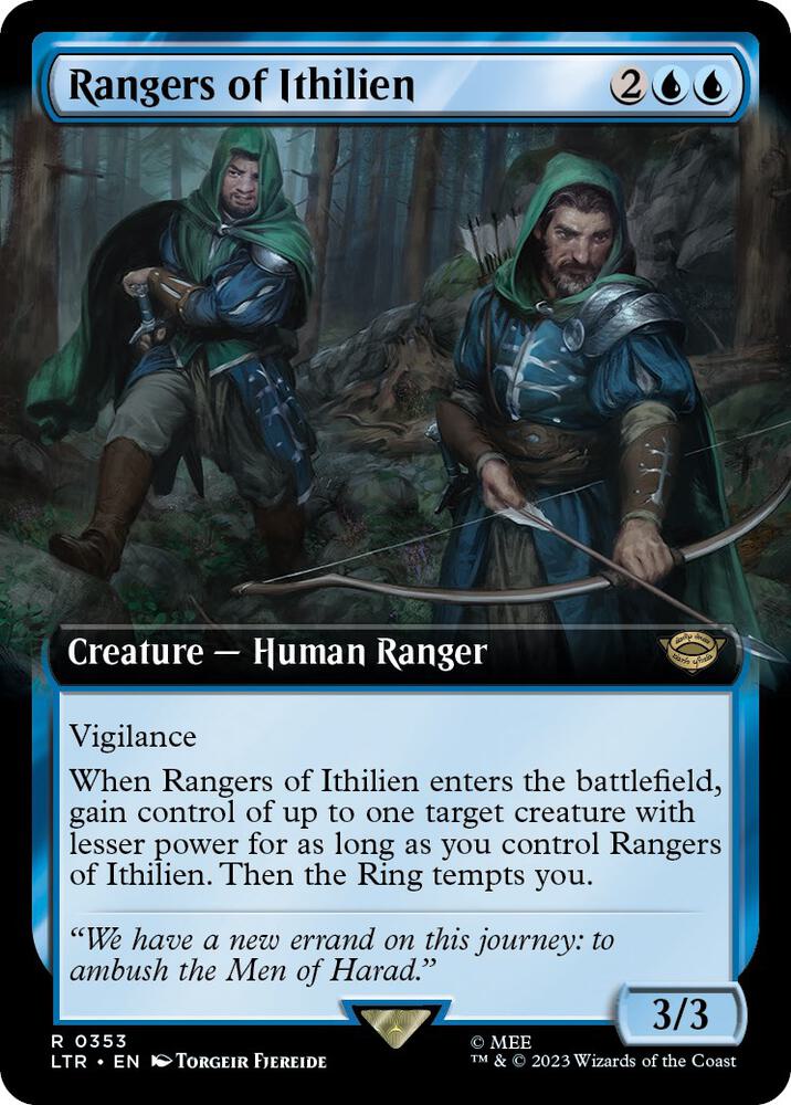 Rangers of Ithilien 353 (Universes Beyond: The Lord of the Rings: Tales of Middle-earth)  - Extended Art | Good Games Morley