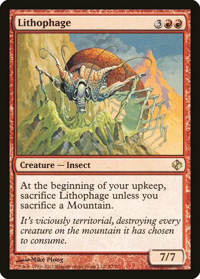 Lithophage 57/77 (Duel Decks: Venser vs. Koth)  | Good Games Morley