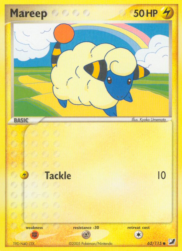 Mareep (62/115) [EX: Unseen Forces] | Good Games Morley