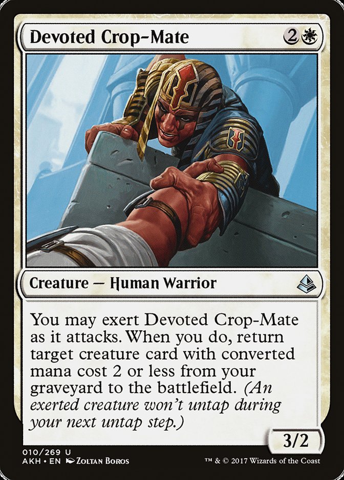 Devoted Crop-Mate 10/269 (Amonkhet)  - Foil | Good Games Morley