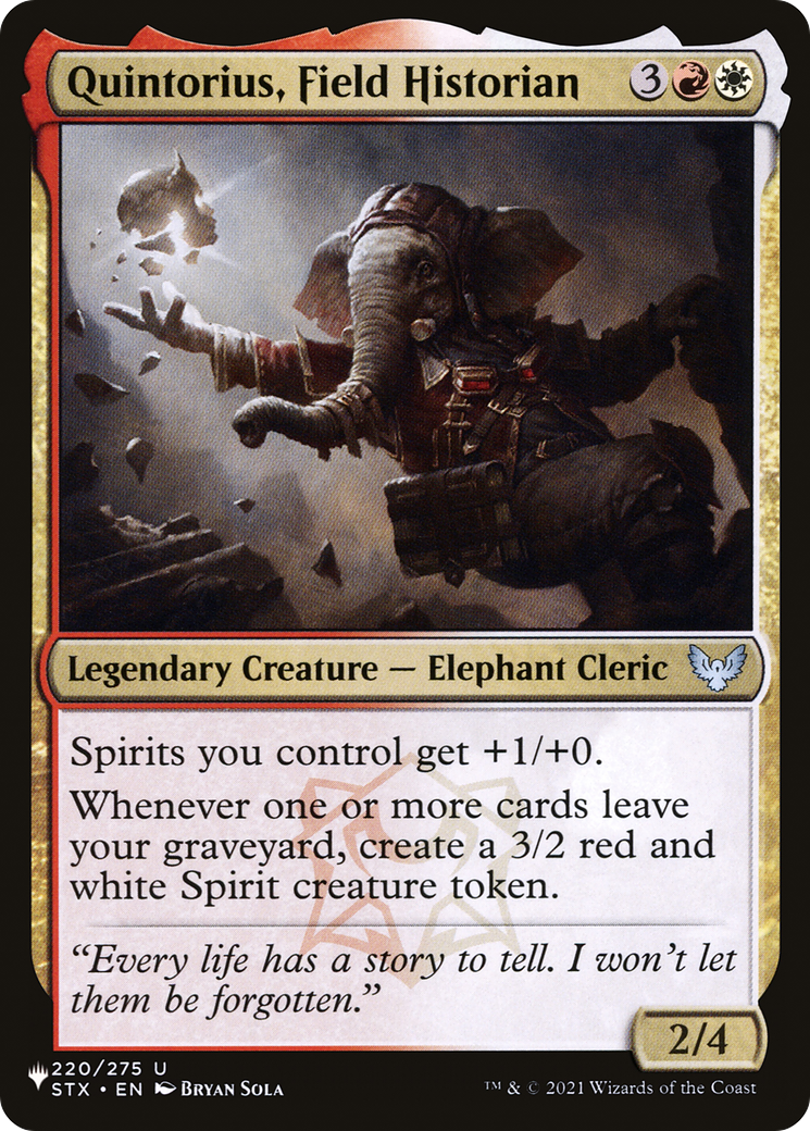Quintorius, Field Historian [The List] | Good Games Morley