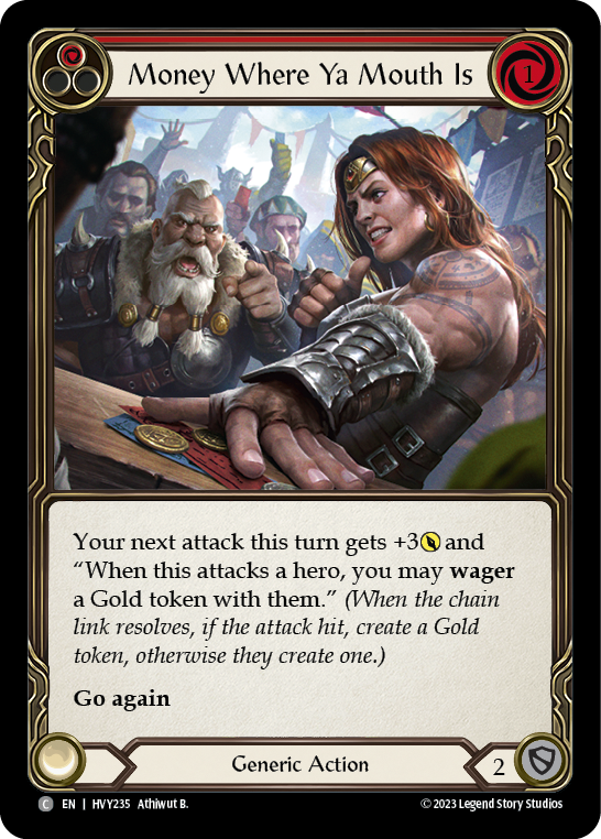 Money Where Ya Mouth Is (Red) [HVY235] (Heavy Hitters) | Good Games Morley