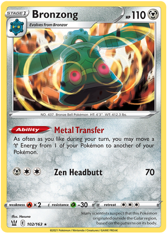 Bronzong (102/163) [Sword & Shield: Battle Styles] | Good Games Morley