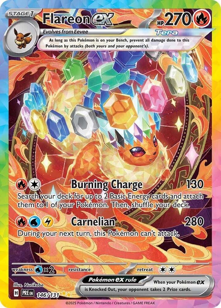 Flareon ex (146/131) [Scarlet & Violet: Prismatic Evolutions] | Good Games Morley