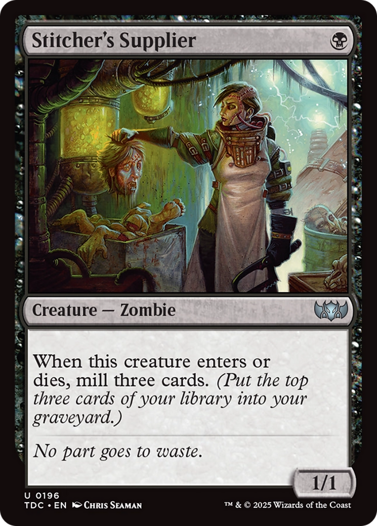 Stitcher's Supplier [Tarkir: Dragonstorm Commander] | Good Games Morley