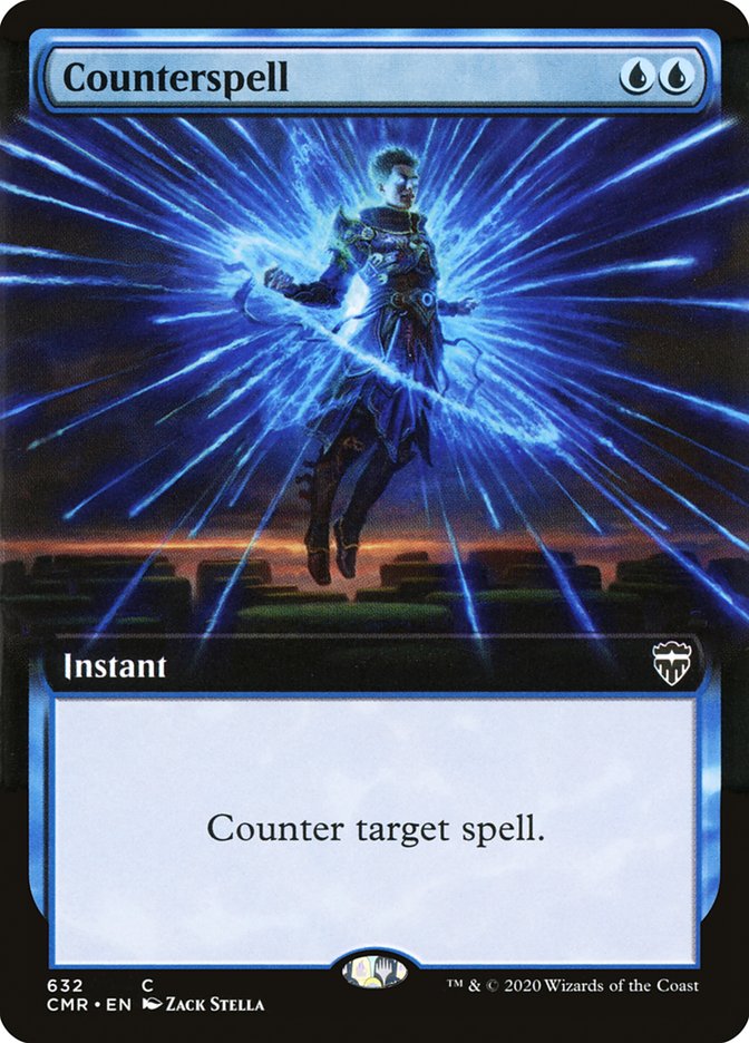 Counterspell (Extended Art) [Commander Legends] | Good Games Morley