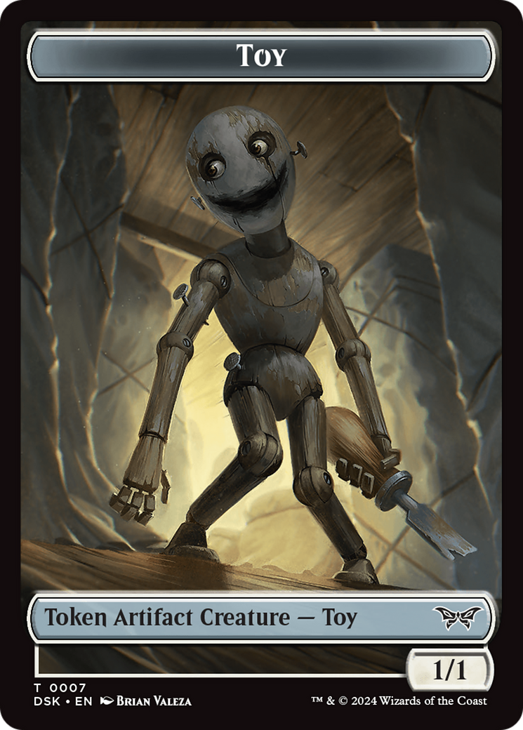 Toy // Treasure Double-Sided Token [Duskmourn: House of Horror Tokens] | Good Games Morley