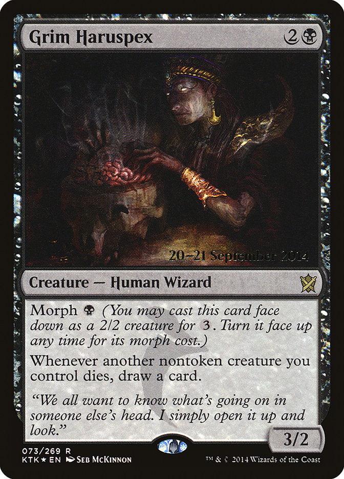 Grim Haruspex [Khans of Tarkir Prerelease Promos] | Good Games Morley