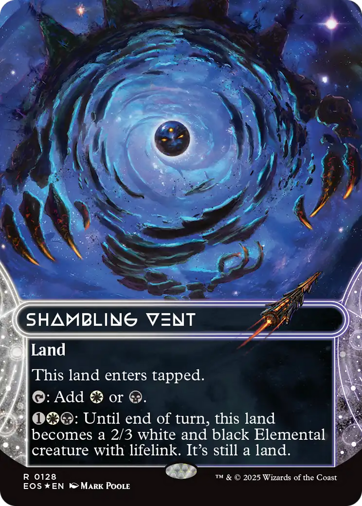 Shambling Vent (0128) (Borderless) (Galaxy Foil) [Edge of Eternities: Stellar Sights] | Good Games Morley