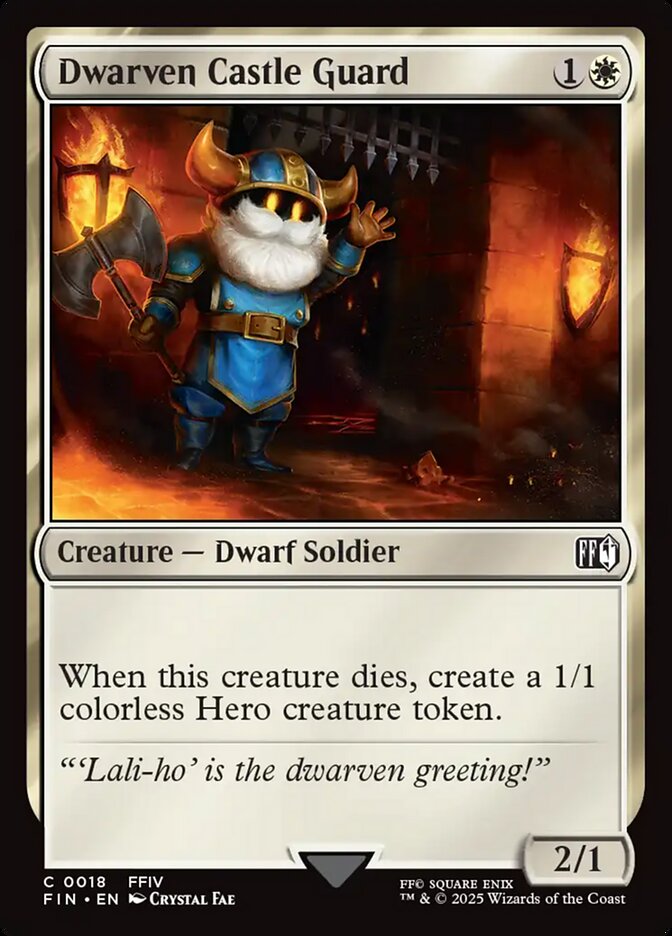 Dwarven Castle Guard 18/309 (FINAL FANTASY)  | Good Games Morley