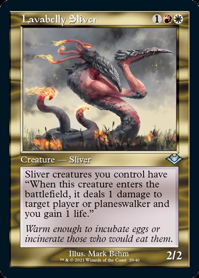 Lavabelly Sliver (Retro Foil Etched) [Modern Horizons] | Good Games Morley
