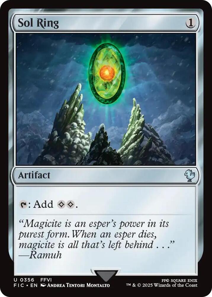Sol Ring 356 (Commander: FINAL FANTASY)  - Surge Foil | Good Games Morley