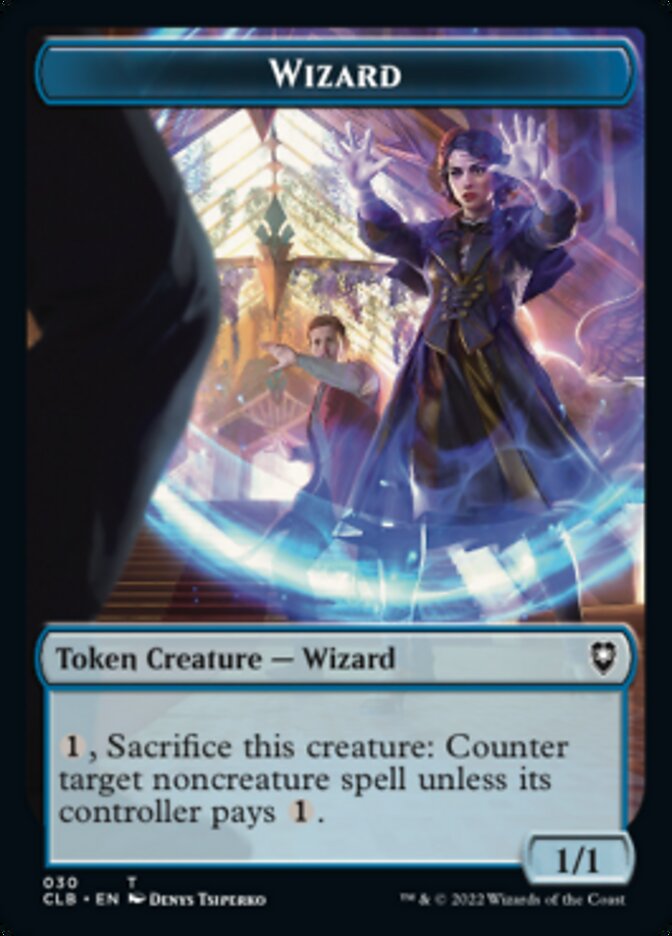 Kor Warrior // Wizard Double-Sided Token [Commander Legends: Battle for Baldur's Gate Tokens] | Good Games Morley
