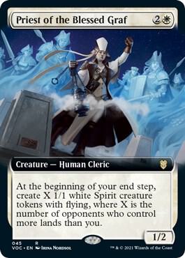 Priest of the Blessed Graf Extended Art 45/38 (Commander: Innistrad: Crimson Vow)  | Good Games Morley