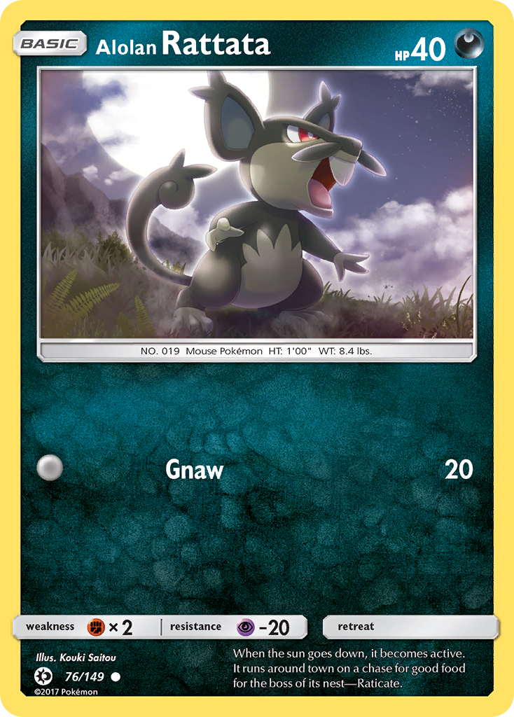 Alolan Rattata (76/149) [Sun & Moon: Base Set] | Good Games Morley