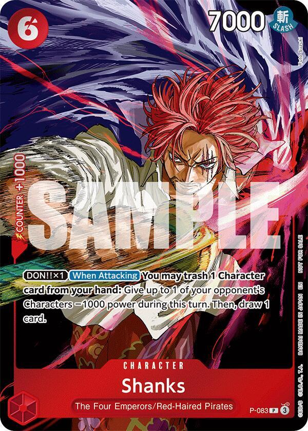 Shanks (Event Pack Vol.6) P-083 (One Piece Promotion Cards)  - Foil | Good Games Morley