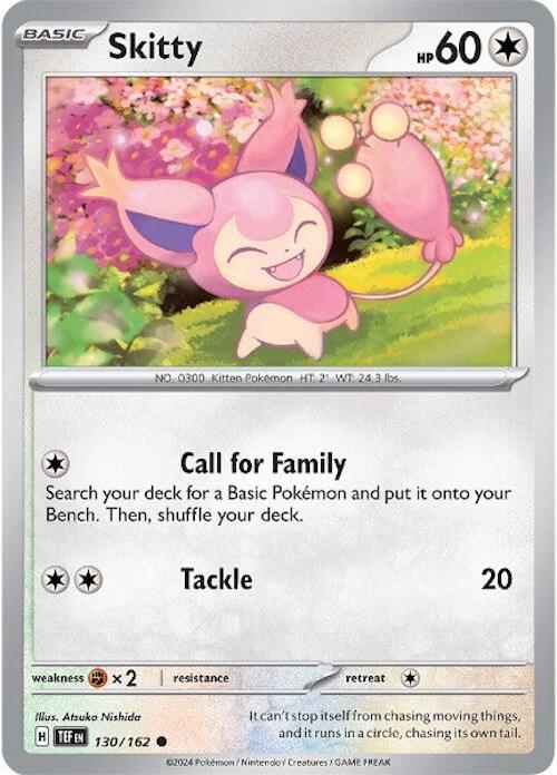 Skitty 130/162 (SV05: Temporal Forces)  - Reverse Holofoil | Good Games Morley