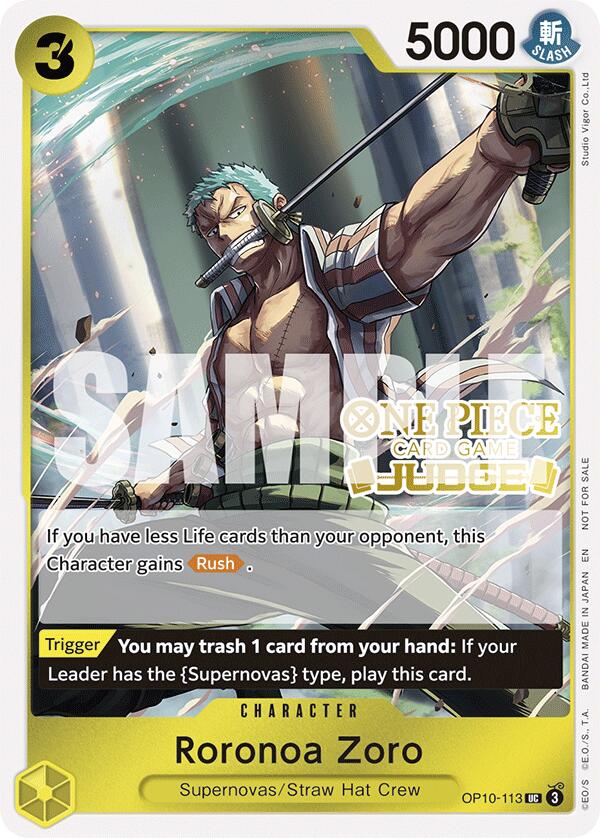 Roronoa Zoro (Judge Pack Vol. 6) [One Piece Promotion Cards] | Good Games Morley