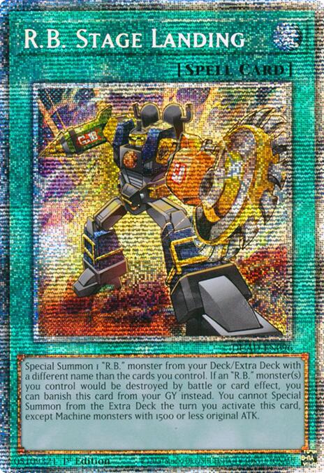 R.B. Stage Landing (Starlight Rare) [DUAD-EN096] Starlight Rare | Good Games Morley