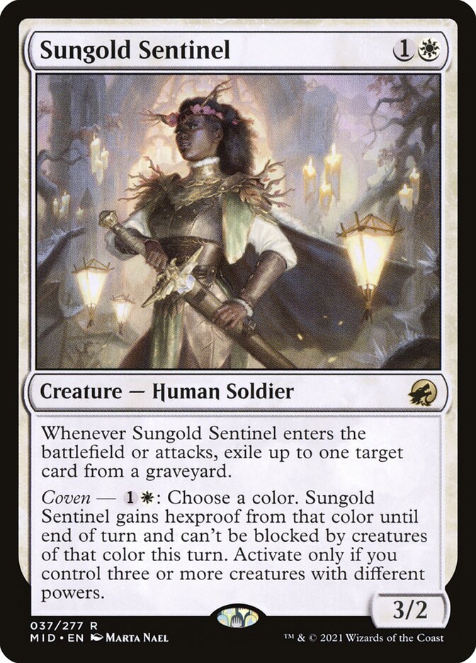 Sungold Sentinel 37/277 (Innistrad: Midnight Hunt)  | Good Games Morley