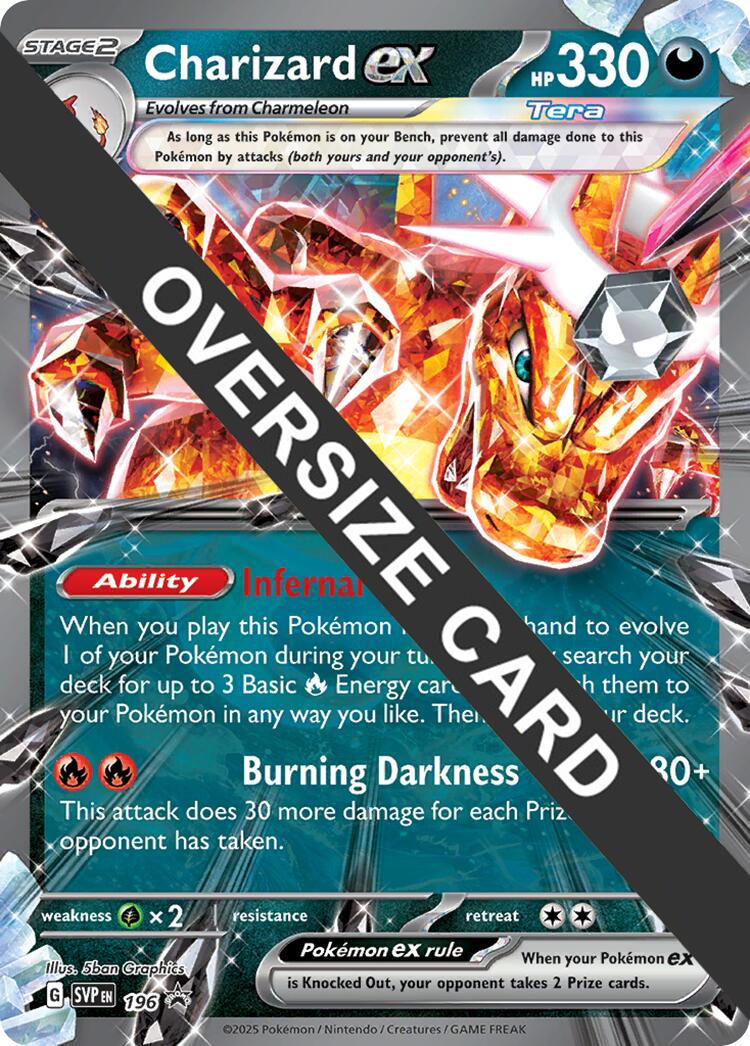 Charizard EX (196) (Jumbo Card) [Scarlet & Violet: Black Star Promos] | Good Games Morley
