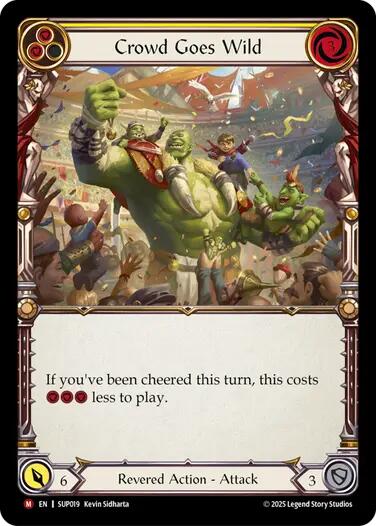 Crowd Goes Wild [SUP019] (Super Slam)  Rainbow Foil | Good Games Morley