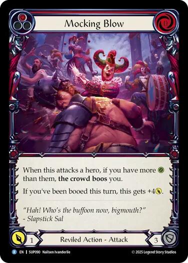 Mocking Blow (Red) [SUP090] (Super Slam)  Rainbow Foil | Good Games Morley