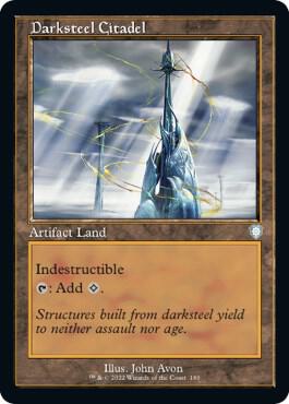 Darksteel Citadel Retro Frame 180 (Commander: The Brothers' War)  | Good Games Morley