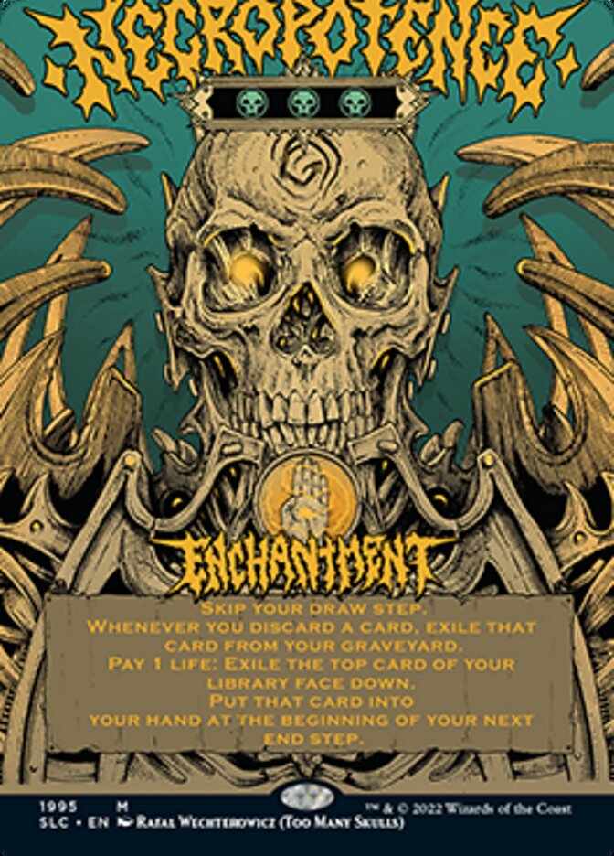 Necropotence (Borderless Alternate Art) [Secret Lair Countdown Kit] | Good Games Morley