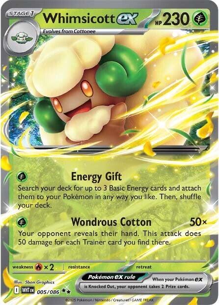 Whimsicott ex (005/086) [Scarlet & Violet: White Flare] | Good Games Morley